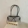 Bolso de mano cruzado nuevo estilo coreano con lazo, bolso de hombro individual de lunares juvenil, bolsa versátil de textura moderna y exquisita