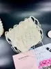Bolso de Mano Tejido a Mano con Perlas Artificiales Acrílicas Estilo Socialité Dulce Retro Blanco Bolso de Noche