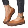 Comércio Exterior Novo Tamanho Grande Sola Grossa Cor Blocada Retrô Sapatilhas Baixas para Mulheres 2025 Outono Sola Grossa Preguiçoso Slip-On Mocassins