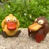 Pato Lindo Creativo Sanador Adornos de Regalo de Madera Adornos de Decoración para el Hogar Pato Personalizado de Madera Maciza Hecho a Mano