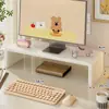 Soporte Elevado para Monitor con Cajón, Almacenamiento Refrigerado, Soporte para Portátil, Base para Teclado Elevado