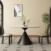 Mesa Redonda Redonda de Piedra para Comedor y Sillas Estilo Retro Francés y Antiguo Vals Rock Redondo Mesa Redonda Redonda Simple Moderna Minimalista Estilo Italiano para Apartamento Pequeño