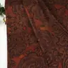 Vestido Cheongsam Vintage para Mujer de Seda Acetato Satén con Patrón Oscuro Aroma a Rosa de Cobre Nube Oscura Tela Estampada con Patrón Oscuro en Stock y Personalizable