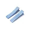 Pinza para el Cabello de Cinta de 3.5/4.7cm Cobertura Total Color Caramelo Pinza de Pato de Doble Punta Pasador Hecho a Mano DIY Accesorio para el Cabello Pinza Base Venta al por Mayor