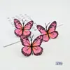Mariposa 3D Simulada Estilo Pintura al Óleo Grande Adorno para la Cabeza DIY Adhesivo de Pared de Mariposa Accesorios Decorativos Flor Artificial Accesorios para Fotos Adorno