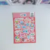 Adesivos de Ratinho Graffiti, Adesivos Diários Coreanos de Ratinho Cartoon Guka, Adesivos Fofos Estilo Ins para Caderno