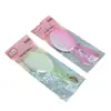 Set de Dos Piezas de Peine Espejo de Plástico, Peine Portátil para Cabello y Maquillaje, Peine de Un Solo Paso con Dientes Flexibles para Alisar el Cabello Fácilmente