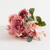 Hortênsia Peônia Retrô Transfronteiriça Rosas Simuladas Casamento Casa Hotel Decoração para Fotografia Flores Artificiais Buquê de Peônias
