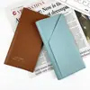 En stock tarjetero transfronterizo set de libreta de pasaporte al por mayor BOLSA DE IDENTIFICACIÓN de cuero PU con logotipo, engrosada, con estampado en caliente, almacenamiento