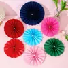 Flores de Leque de Papel Pérola para Decoração de Quarto de Casamento Festa Janela Flores de Papel Leques de Papel Grosso Flores de Leque de Origami Feitas à Mão Decoração de Parede