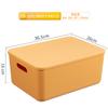 Caja de Almacenamiento de Plástico con Tapa Caja para Guardar Ropa Interior Calcetines en el Armario Contenedor para Guardar Bloques de Construcción de Juguete Cesta para Guardar Bocadillos Libros Ilustrados