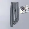Calça 100% Caxemira Pura Masculina, Calça Térmica, Calça Base Camada Interna Espessada de Fio Duplo 7 Gauge, Caxemira Pura para Outono e Inverno, Adequada para Uso Próximo ao Corpo
