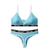 Conjunto de Bikini Sexy Francés Triángulo Copas Profundas Hilo Bra Chaleco Deportivo Lencería Lencería Conjunto de Dos Piezas