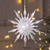 Materiais DIY Decorações de Natal Enfeites de Floco de Neve Cenário de Árvore de Natal Conjunto Suprimentos de Feriado Arranjo Decorações Penduradas Adereços