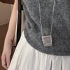 Collar de mini bolso tejido de la Edad Media para mujer, nuevo diseño de collar de 2024, suéter de mujer a la moda, combinable con todo.
