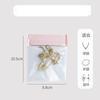 Bolsa de seda EVA gruesa de 50 piezas para guardar joyas, con cierre antioxidante, transparente, para guardar collares y pulseras.