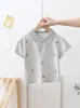 Camisetas de manga corta para niños, polos infantiles, tops de verano estampados de manga corta para niños pequeños, ropa elegante y versátil