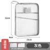 Bolsa de Malla A4 Engrosada para Materias Estudiante Bolsa de Almacenamiento Clasificado en Forma de L Gran Capacidad Bolsa Transparente para Archivos Bolsa con Cremallera de Tres Capas