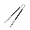 Pinza para barbacoa coreana de acero inoxidable totalmente de acero, pinza para barbacoa antiquemaduras, pinza multiusos para comida coreana, pinza para bistec