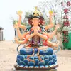 1m Estátua de Doom Yuanjun Doujin Minjun Resina Fibra de Vidro Estátua de Buda Adoração ao Templo 1,46m 1,8m