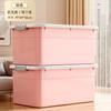Caja de Almacenamiento para el Hogar de Gran Capacidad para Ropa, Edredones, Juguetes, Artículos Varios con Ruedas y Tapa, Caja de Almacenamiento de Plástico Engrosado