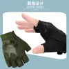 Luvas Selo Meio Dedo Masculinas Treino Táticas Campo ao Ar Livre Fãs Militares Esportes de Combate Luvas de Proteção Atacado