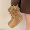 Botas de Plataforma de Suela Plana para Mujer 2026 Nuevo Otoño/Invierno Retro Estilo de Alta Gama Botas Martin Tacón Grueso Botines Vaqueros Occidentales para Mujer