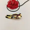 Grampo de Cabelo Novelty Gota d'Água Vazado em Acrílico Japonês e Coreano Grampo de Cabelo com Embelezamento Floral Acessório de Cabelo Texturizado Clipe Lateral para Mulheres