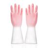 Guantes de látex impermeables con degradado para mujer, para lavar ropa, limpieza del hogar, lavar platos, finos, antideslizantes, impermeables y duraderos.