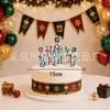 Banner de Cumpleaños de Cascanueces Transfronterizo Banner de Fiesta Temática Cuento de Hadas Vintage Decoración para Cupcake