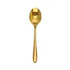 Acero Inoxidable 304 Cuchara de Postre Estilo Ins Escandinavo Dorada Cuchara de Café Cuchara para Revolver Cuchara para Comer en Casa Restaurante Cuchara para Sopa