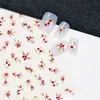 Novo Adesivo para Nail Art Estéreo 5D Em relevo Borboleta Flor Renda Laço Rosa Adesivo de Unha de Alta Qualidade