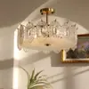 Lámpara de Techo Vintage de Cristal Estilo Francés para Dormitorio, Iluminación de Lujo Americano de Alta Gama para Sala de Estar, Estudio, Comedor, Vestíbulo y Habitación de Huéspedes