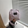 Bolsa Transversal com Cordão Moda Coreana de Nicho Bolsa Pequena Nova Versátil Esportiva Casual Bolsa Saco Tecido de Nylon Bolsa de Ombro
