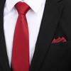 Corbata Delgada K-Style de 8cm para Hombre y Mujer, Moderna, Casual, Profesional, Rayada, Anudada a Mano, Corbata Fina para Novio, Padrinos de Boda, Banquete de Boda