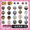 Nuevos globos redondos de papel de aluminio de 18 pulgadas de Halloween de Yiwu - calabaza, fantasma, calavera decoraciones para fiestas de broma