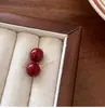 Aretes Redondos Gota de Aceite Aguja de Plata Estilo Ins Simple Elegante Aretes de Lujo Accesible Gama Alta Versátiles Aretes de Nicho Venta al por Mayor