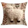Funda de Almohada de Conejo de Pascua Transfronteriza de Amazon con Diseño Impreso Funda de Cojín para Sofá Funda de Almohada Edición Limitada de Pascua