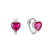 Pendientes de plata de ley S925 con circonitas de amor para mujer, sencillos, de moda, de alta gama, ligeros, de lujo, compactos, con agujero para la oreja y hebilla