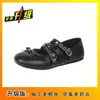 Sapatos de Ballet Retro da Moda 2026 Primavera Novo Estilo Tira Cruzada Bico Quadrado Baixo Versátil Planos Sapatos Mary Jane