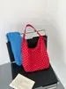 Bolsa de Lona Casual Personalizada con Lunares, Bolso Tote Grande de Moda y Tendencia, Bolso de Hombro Estilo Perezoso Transfronterizo para Viajes Diarios de Mujeres