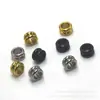 Espaciador de Acero Inoxidable con Galvanoplastia al Vacío, Doble Capa, Agujero Grande, Cuentas Espaciadoras, Pulsera Trenzada Hecha a Mano para Bricolaje, Collar, Accesorios con Cuentas