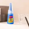 Cola para Unhas, Removedor de Pontas de Unha de Taiwan, Adesivo Forte para Pontas de Unha Postiça, Cola para Pedrarias 401, Cola Especial para Unhas de Longa Duração