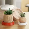 Resina de Cristal Florero de Yeso Plato Drenante Base para Velas DIY Redonda Posavasos Drenante Molde de Silicona