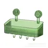Estante de almacenamiento con ventosa para inodoro, estante de baño, inodoro sin perforaciones, lavabo, cesta colgante, caja de almacenamiento de pared para cocina