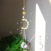 Colgante de Piedra Bruta de Luna de Venta Caliente Amazon Ebay Colgante de Bola de Cristal para Iluminación Colgante de Cristal DIY Colgante Decorativo para Coche