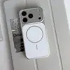 Design de Janela Grande Transforma Instantaneamente em uma Capa 17Promax Adequada para Apple iPhone 16, Lente de Vidro, Capa Dura Semelhante a Vidro