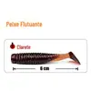 Atacado em Massa Isca Wobbler Peixe Cauda T Isca Macia, Verme Macio Biomimético, Wobbler Micro-Pesca Gancho com Cabeça de Chumbo com Fio