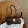 Tendencia de Personalidad Francesa 2026 Nueva Hebilla Moda Retro Debajo del Brazo Elegante Hombro Único de Mano Debajo del Brazo Bolso Cuadrado Pequeño para Mujer