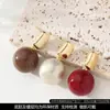 Brincos de Pérola Shijia Redondos Perfeitos de Alto Brilho Estilo Fada, Gentis e Elegantes, Brincos de Luxo Leve e Sofisticados para o Dia a Dia